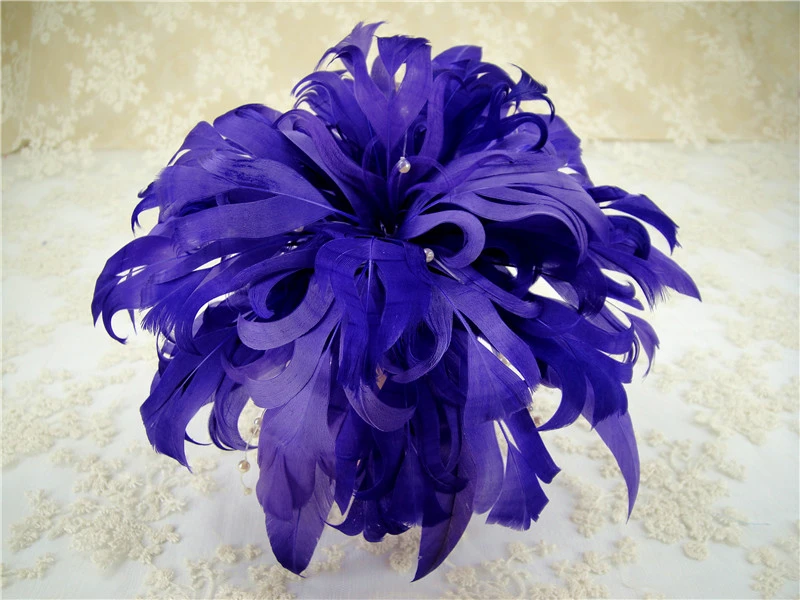RB061 Feather Flower Millinery Fascinators Hat Handcraft Headress