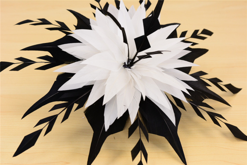 RB100 Feather Mount Goose Feather Millinery Fascinators Hat Handcraft Headress