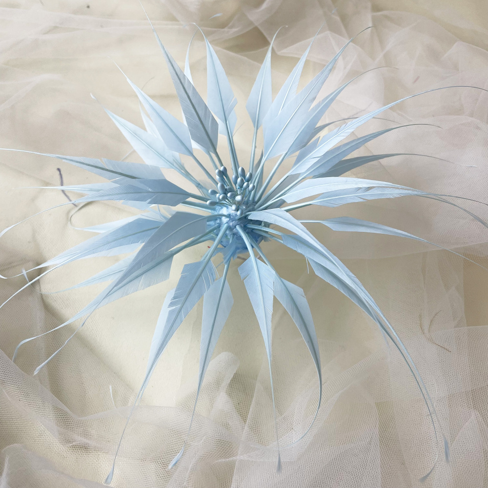 RB071 Feather Flower Millinery Fascinators Hat Handcraft Headress