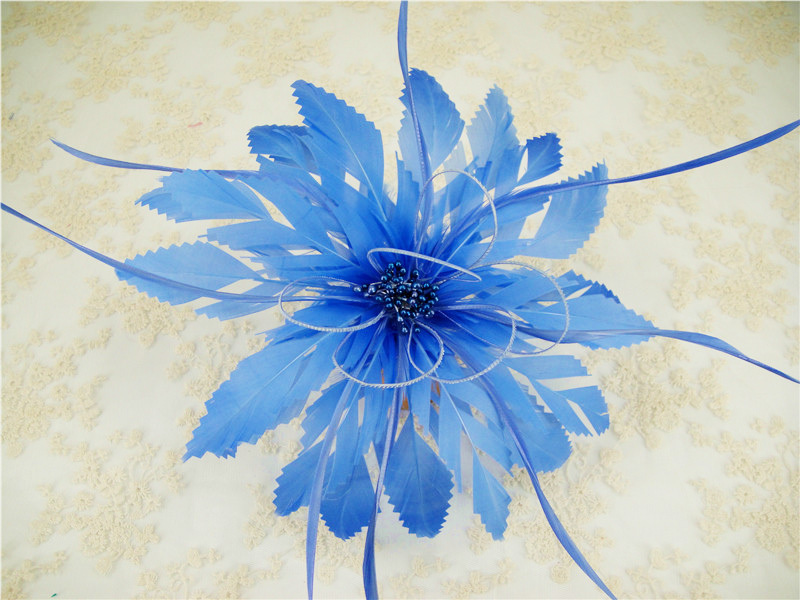 RB089 Feather Flower Millinery Fascinators Hat Handcraft Headress