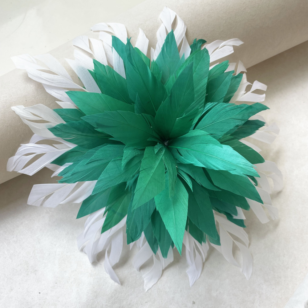 RB100 Feather Mount Goose Feather Millinery Fascinators Hat Handcraft Headress