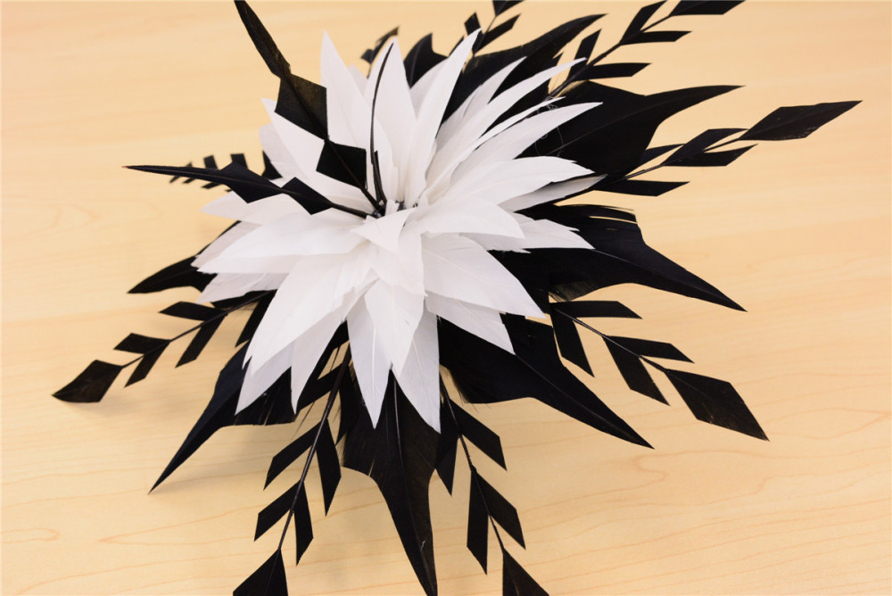 RB100 Feather Mount Goose Feather Millinery Fascinators Hat Handcraft Headress