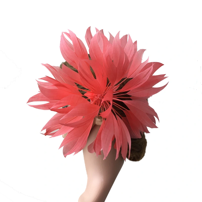 RB056 Feather Flower Millinery Fascinators Hat Handcraft Headress