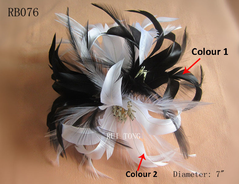 RM1702 Feather Mount Goose Feather Millinery Fascinators Hat Handcraft Headress