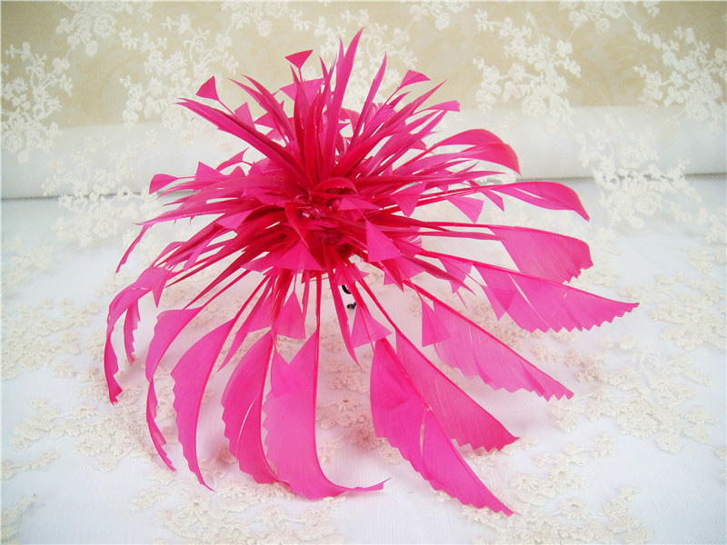 RB091 Feather Flower Millinery Fascinators Hat Handcraft Headress