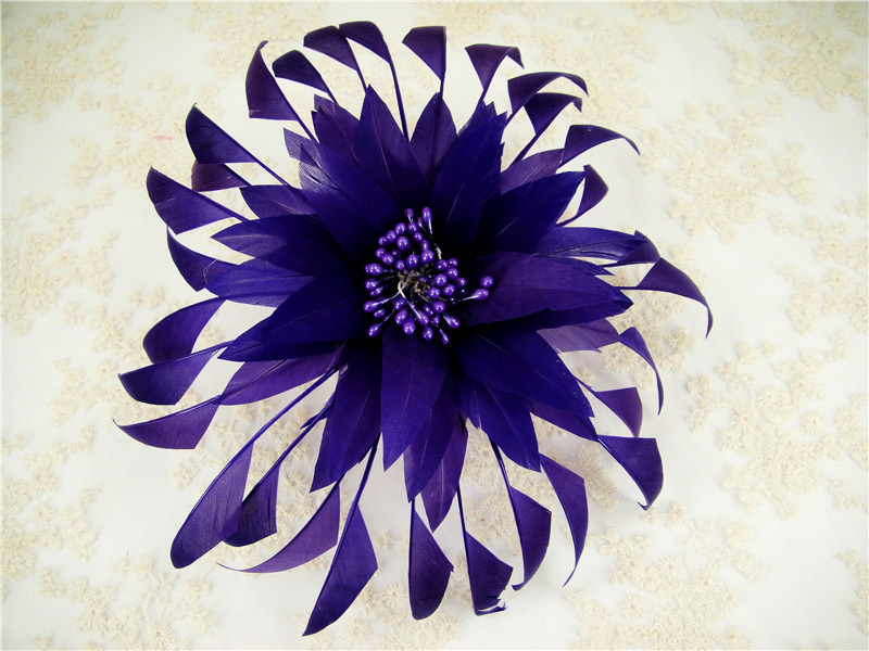 RB097 Feather Flower Millinery Fascinators Hat Handcraft Headress