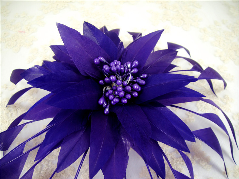 RB096 Feather Flower Millinery Fascinators Hat Handcraft Headress