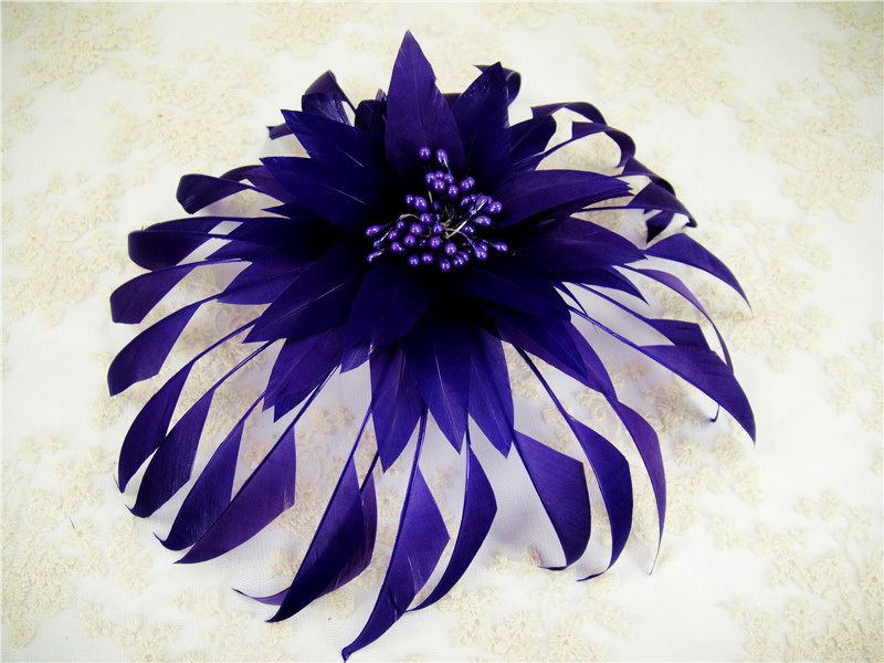 RB096 Feather Flower Millinery Fascinators Hat Handcraft Headress