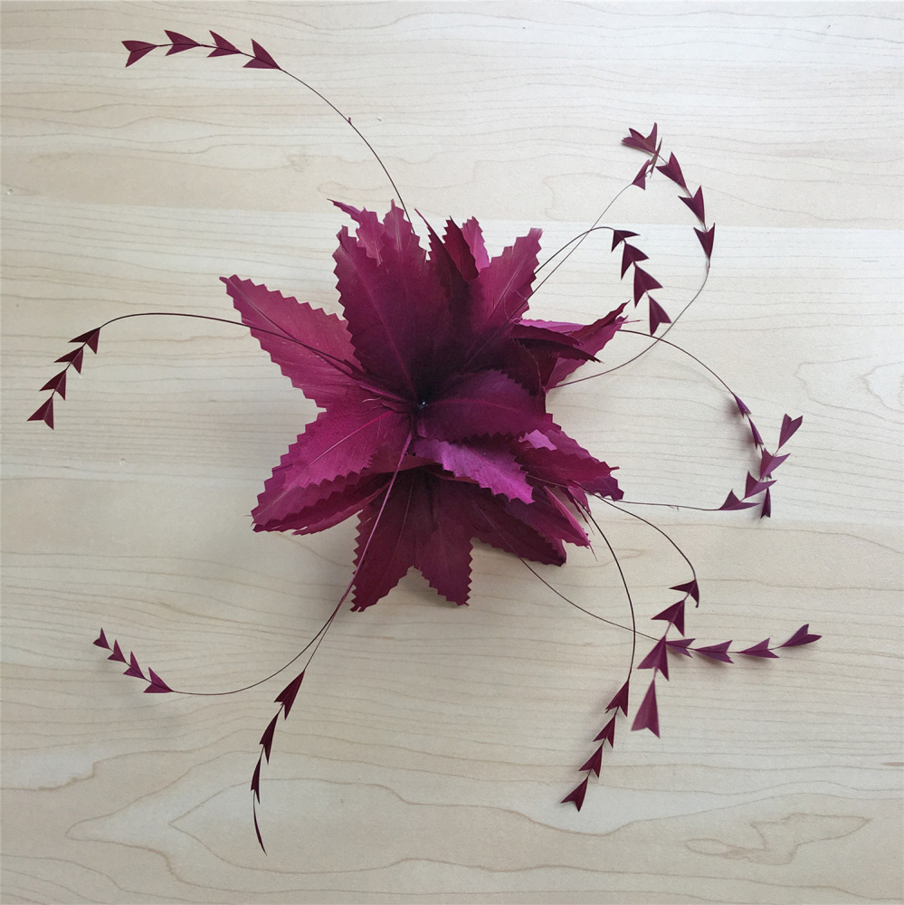 RB100 Feather Mount Goose Feather Millinery Fascinators Hat Handcraft Headress