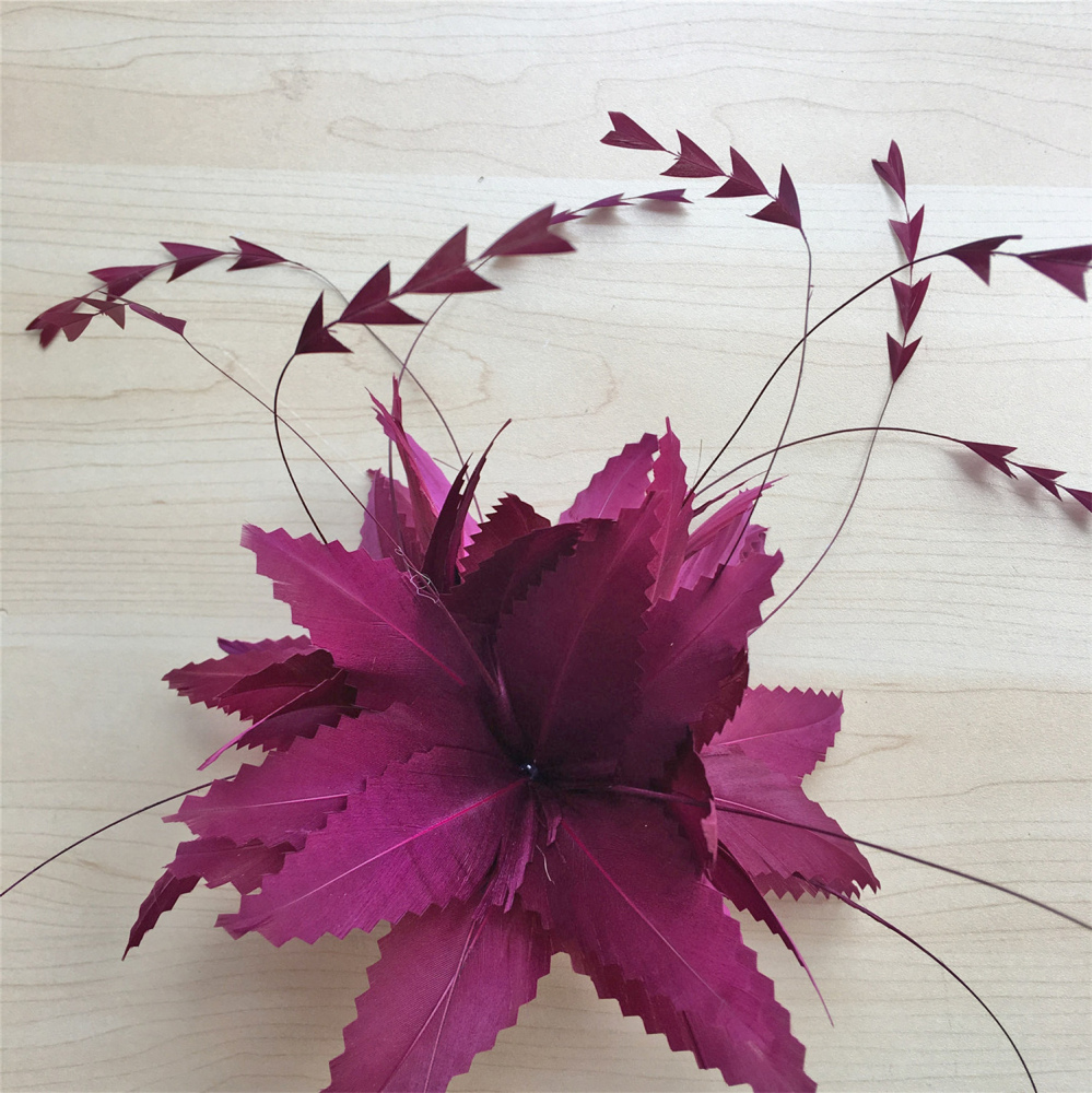 RB106 Feather Mount Goose Feather Millinery Fascinators Hat Handcraft Headress