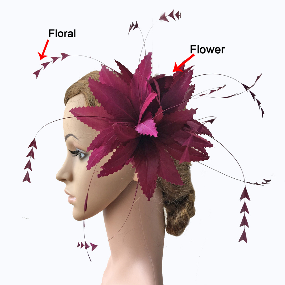 RB100 Feather Mount Goose Feather Millinery Fascinators Hat Handcraft Headress