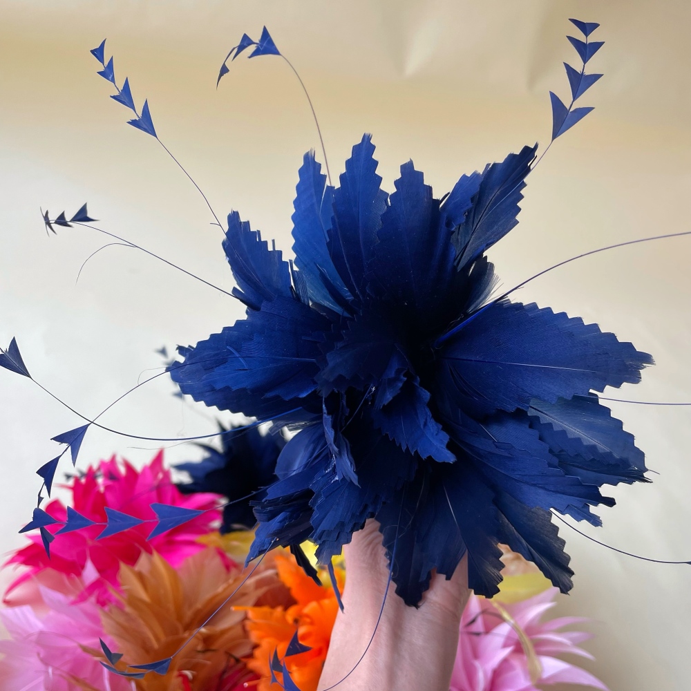 RB100 Feather Mount Goose Feather Millinery Fascinators Hat Handcraft Headress
