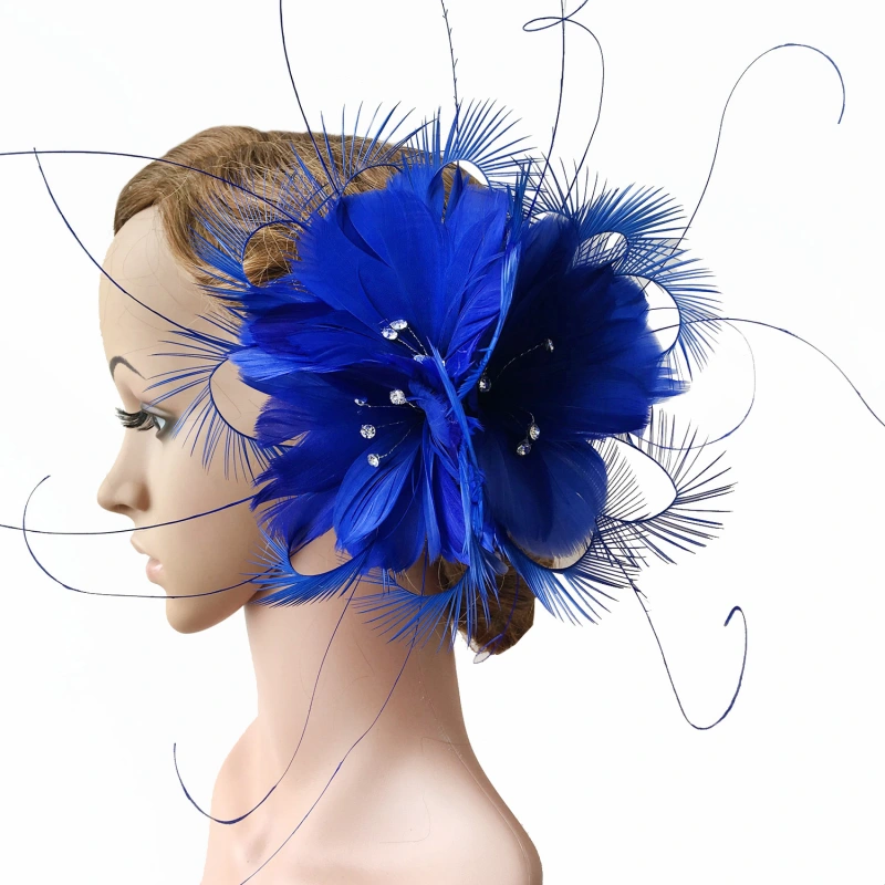 RB071 Feather Flower Millinery Fascinators Hat Handcraft Headress