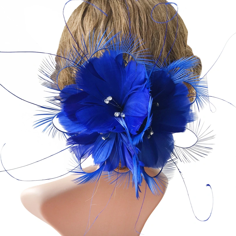 RB071 Feather Flower Millinery Fascinators Hat Handcraft Headress