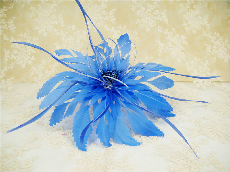 RB090 Feather Flower Millinery Fascinators Hat Handcraft Headress