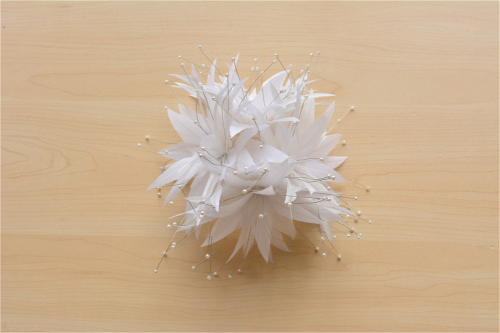 RB114 Feather Flower Millinery Fascinators Hat Handcraft Headress