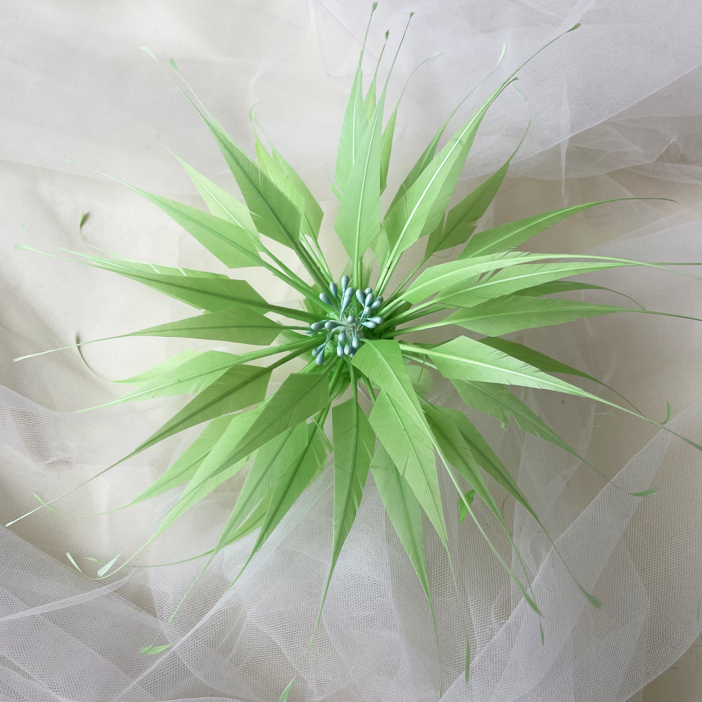 RB070 Feather Flower Millinery Fascinators Hat Handcraft Headress