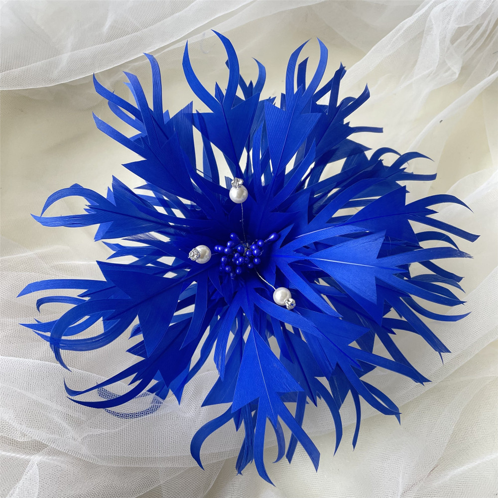 RB0101 Feather Flower Millinery Fascinators Hat Handcraft Headress