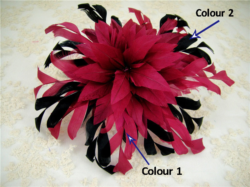 RM1702 Feather Mount Goose Feather Millinery Fascinators Hat Handcraft Headress