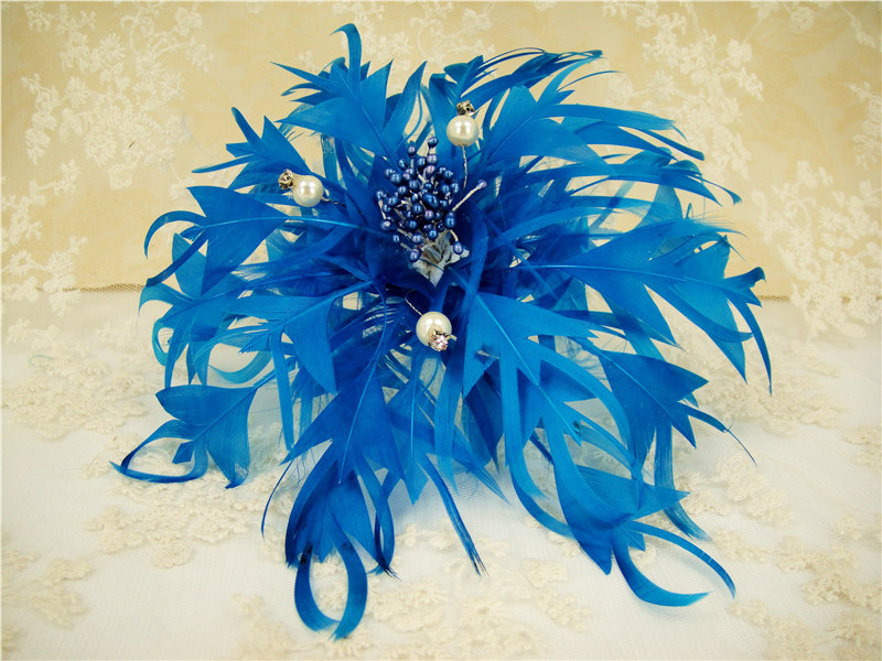 RB097 Feather Flower Millinery Fascinators Hat Handcraft Headress
