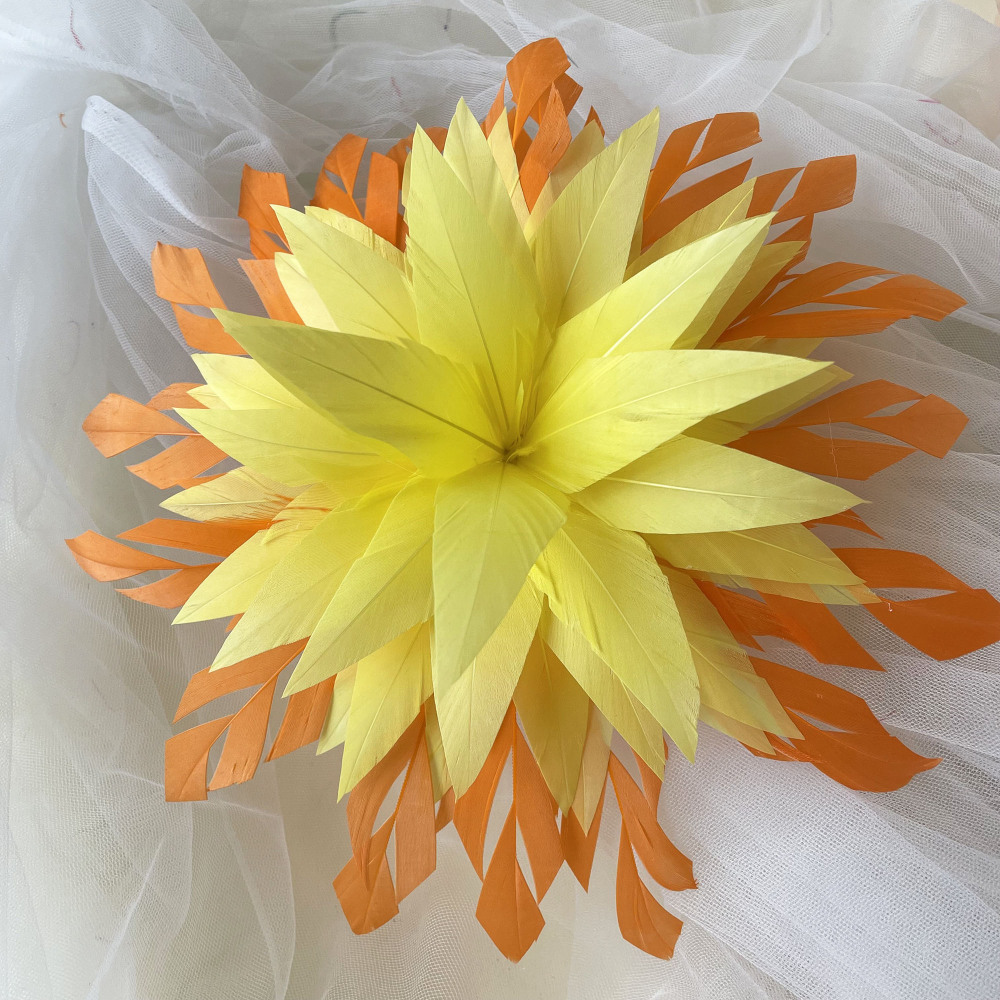 RB100 Feather Mount Goose Feather Millinery Fascinators Hat Handcraft Headress