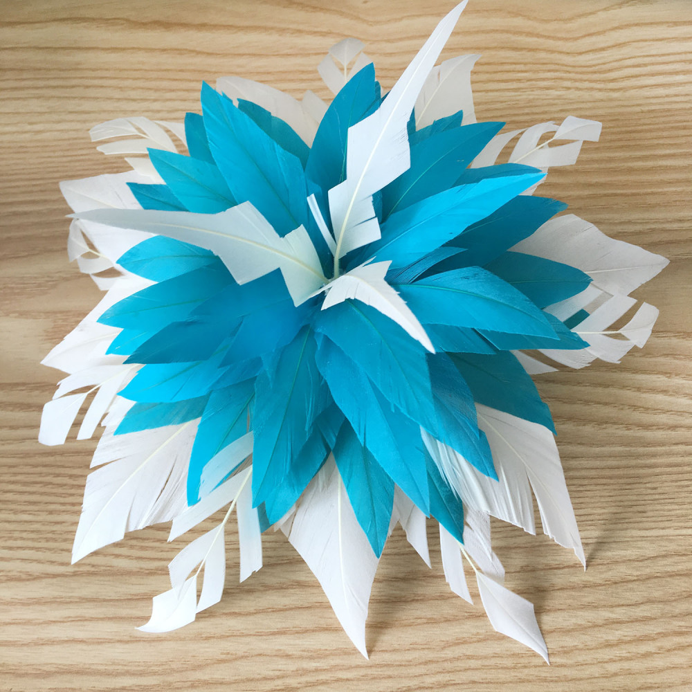 RB099 Feather Mount Goose Feather Millinery Fascinators Hat Handcraft Headress