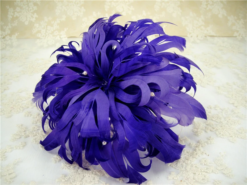 RB060 Feather Flower Millinery Fascinators Hat Handcraft Headress