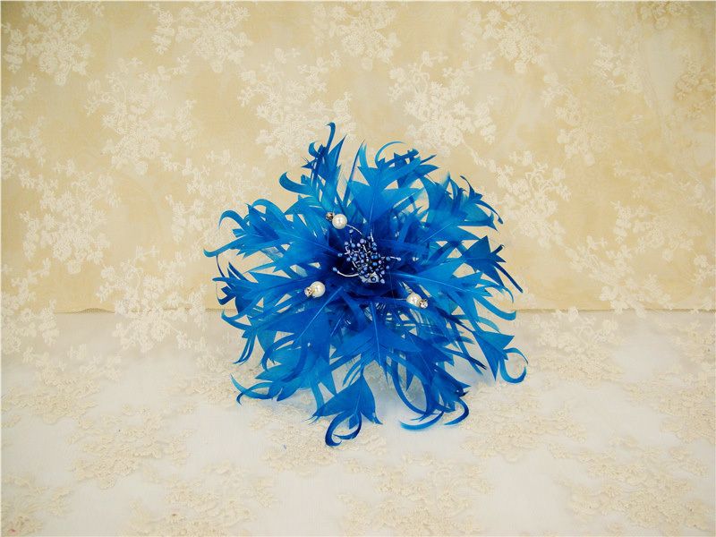 RB098 Feather Flower Millinery Fascinators Hat Handcraft Headress