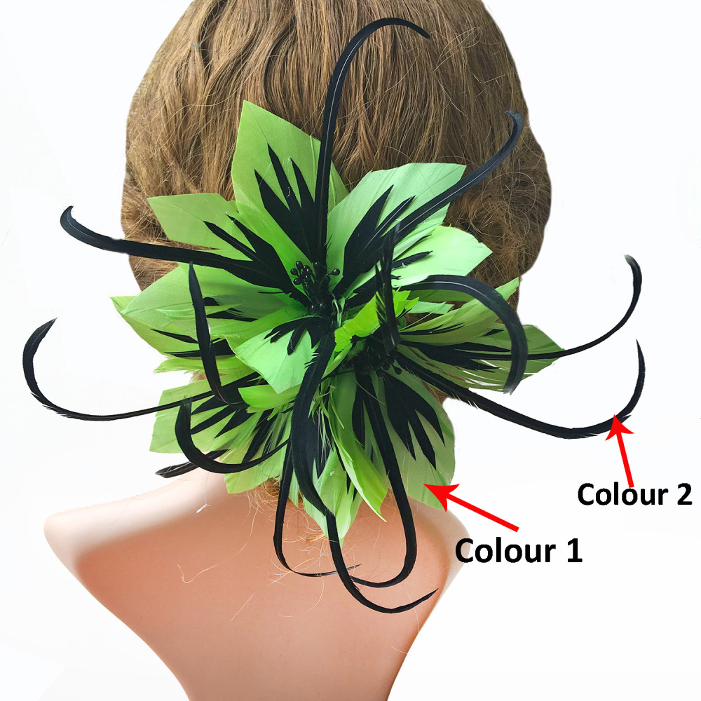 RM076 Feather Mount Goose Feather Millinery Fascinators Hat Handcraft Headress