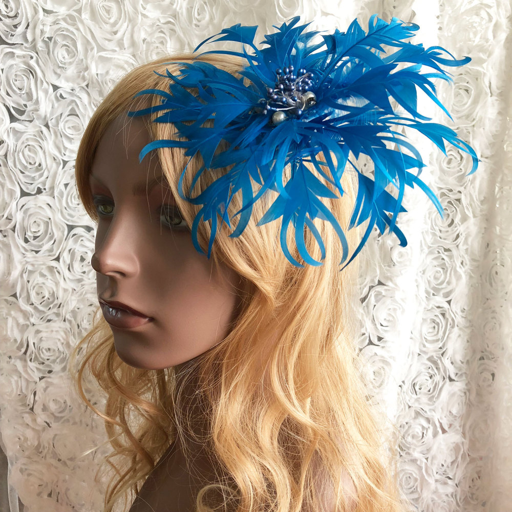 RB0101 Feather Flower Millinery Fascinators Hat Handcraft Headress