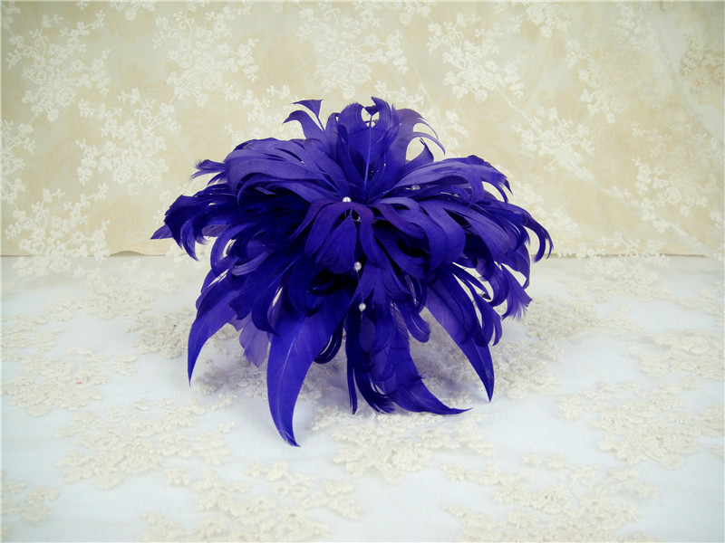 RB061 Feather Flower Millinery Fascinators Hat Handcraft Headress