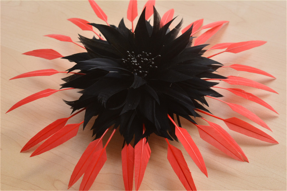 RB112 Feather Mount Goose Feather Millinery Fascinators Hat Handcraft Headress