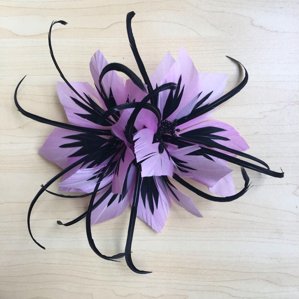RB073 Feather Mount Goose Feather Millinery Fascinators Hat Handcraft Headress