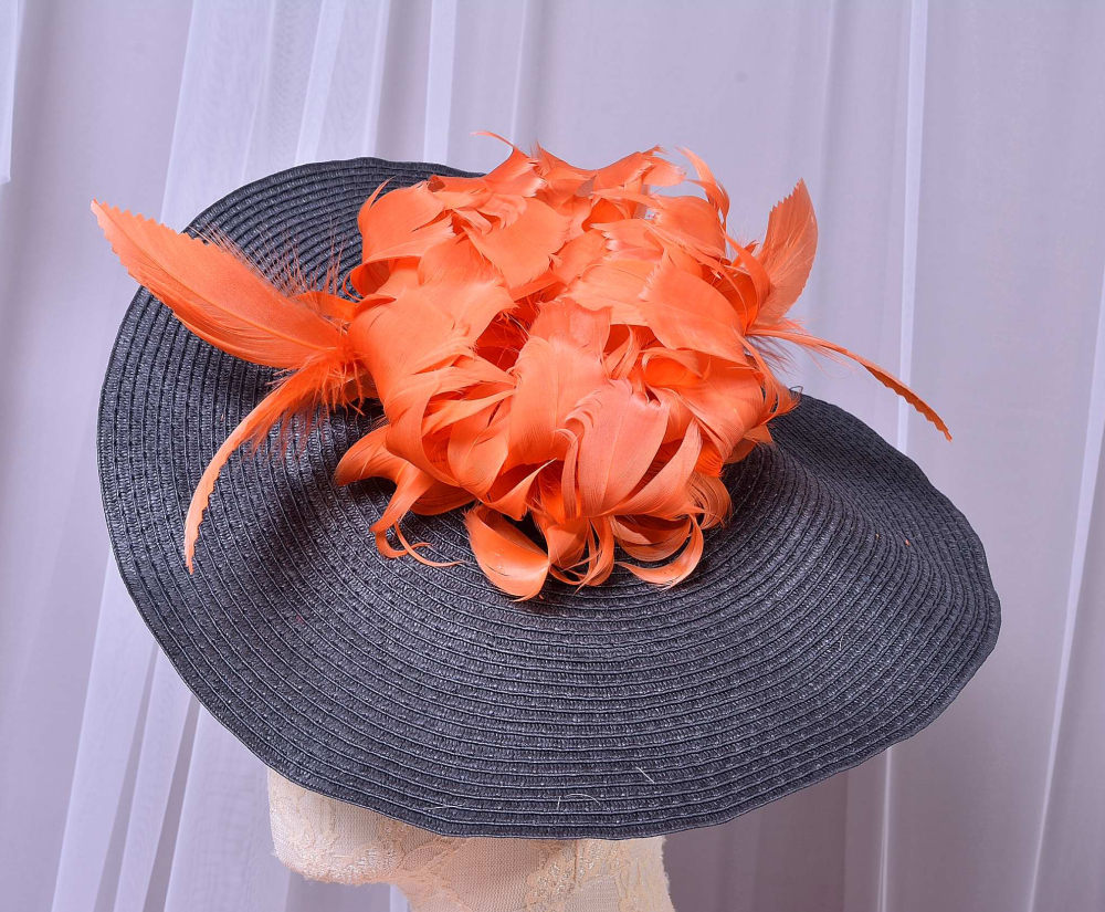 RB0111 Feather Flower Millinery Fascinators Hat Handcraft Headress