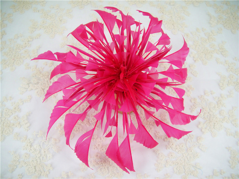 RB091 Feather Flower Millinery Fascinators Hat Handcraft Headress