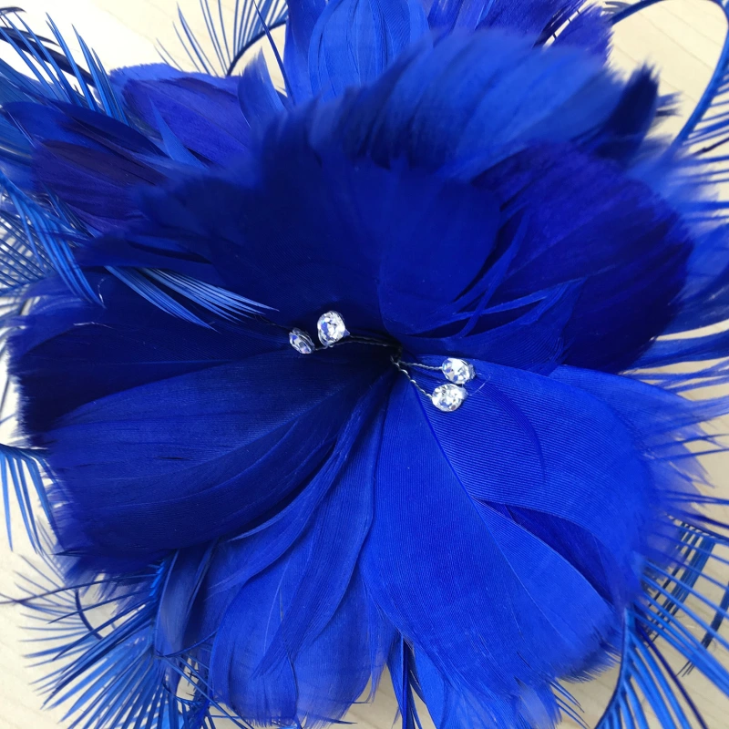 RB079 Feather Flower Millinery Fascinators Hat Handcraft Headress