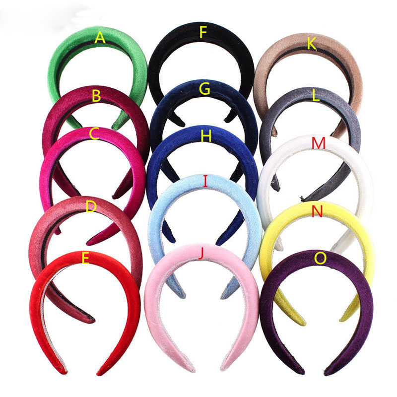 RL-AB06 4 cm Padded Velvet Alice Headbands One Piece