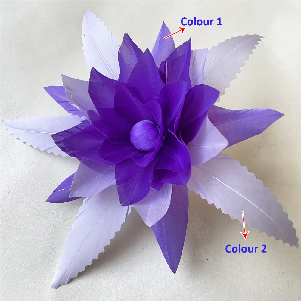 RB116 Feather Mount Goose Feather Millinery Fascinators Hat Handcraft Headress