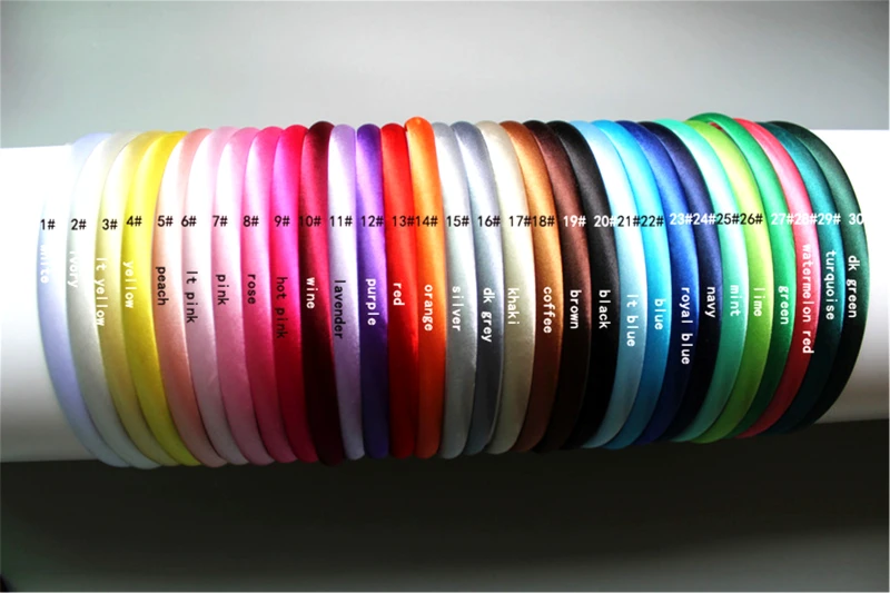 RL-AB09 1 cm Padded Velvet Alice Headbands 5 Pieces