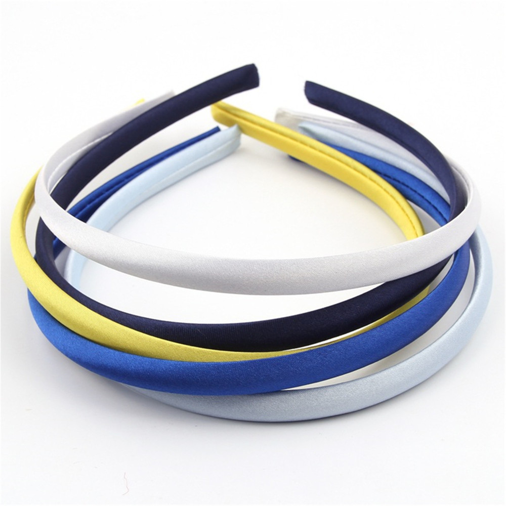 RL-AB11 1 cm Padded Velvet Alice Headbands 5 Pieces