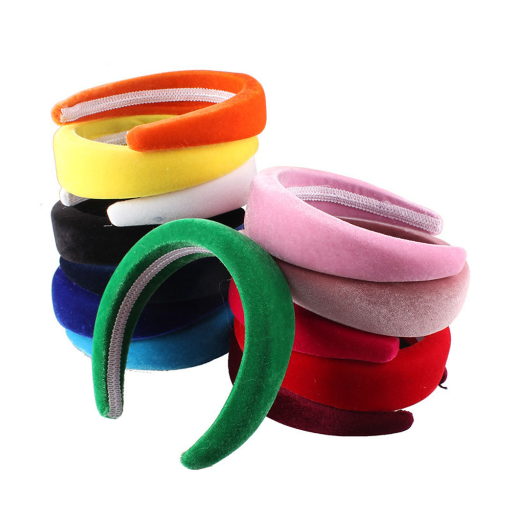 RL-AB06 4 cm Padded Velvet Alice Headbands One Piece