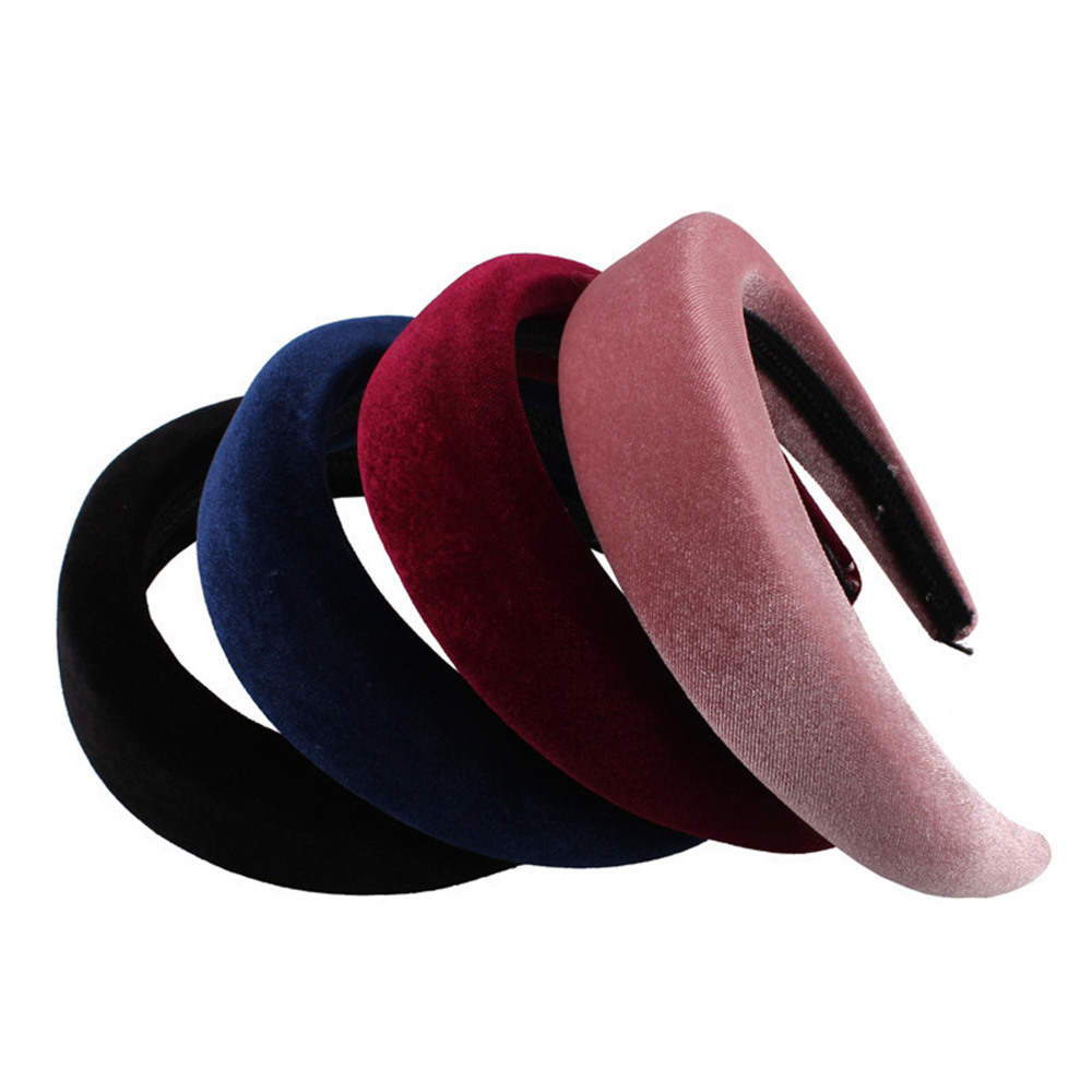 RL-AB06 4 cm Padded Velvet Alice Headbands One Piece