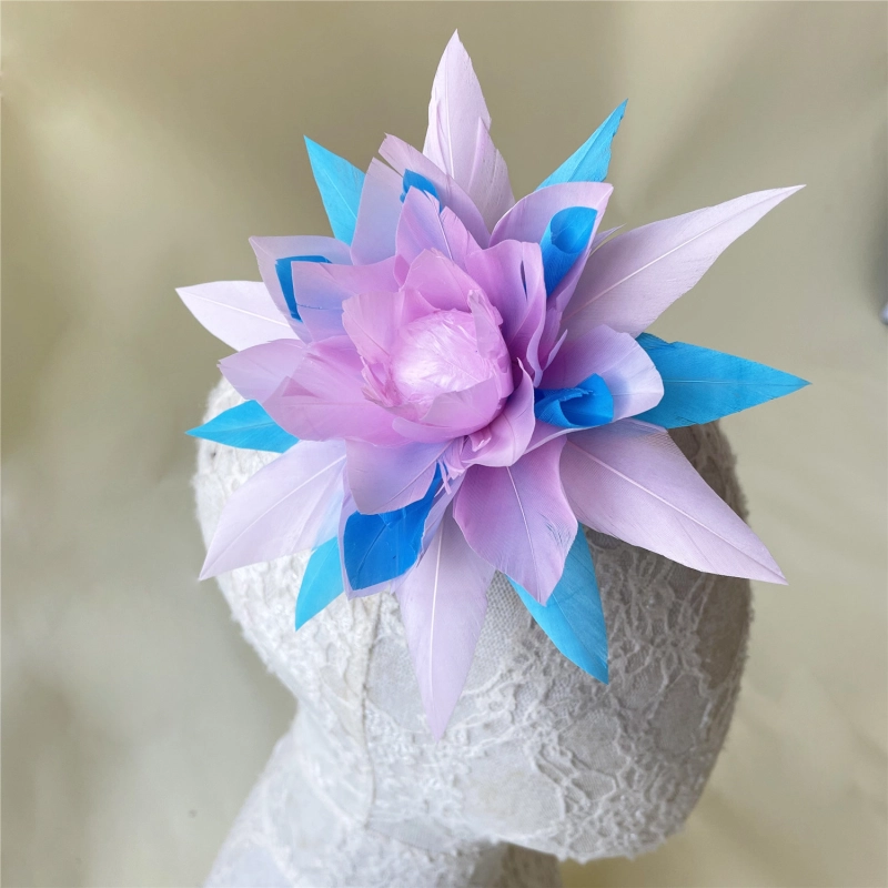 RB108 Feather Mount Goose Feather Millinery Fascinators Hat Handcraft Headress