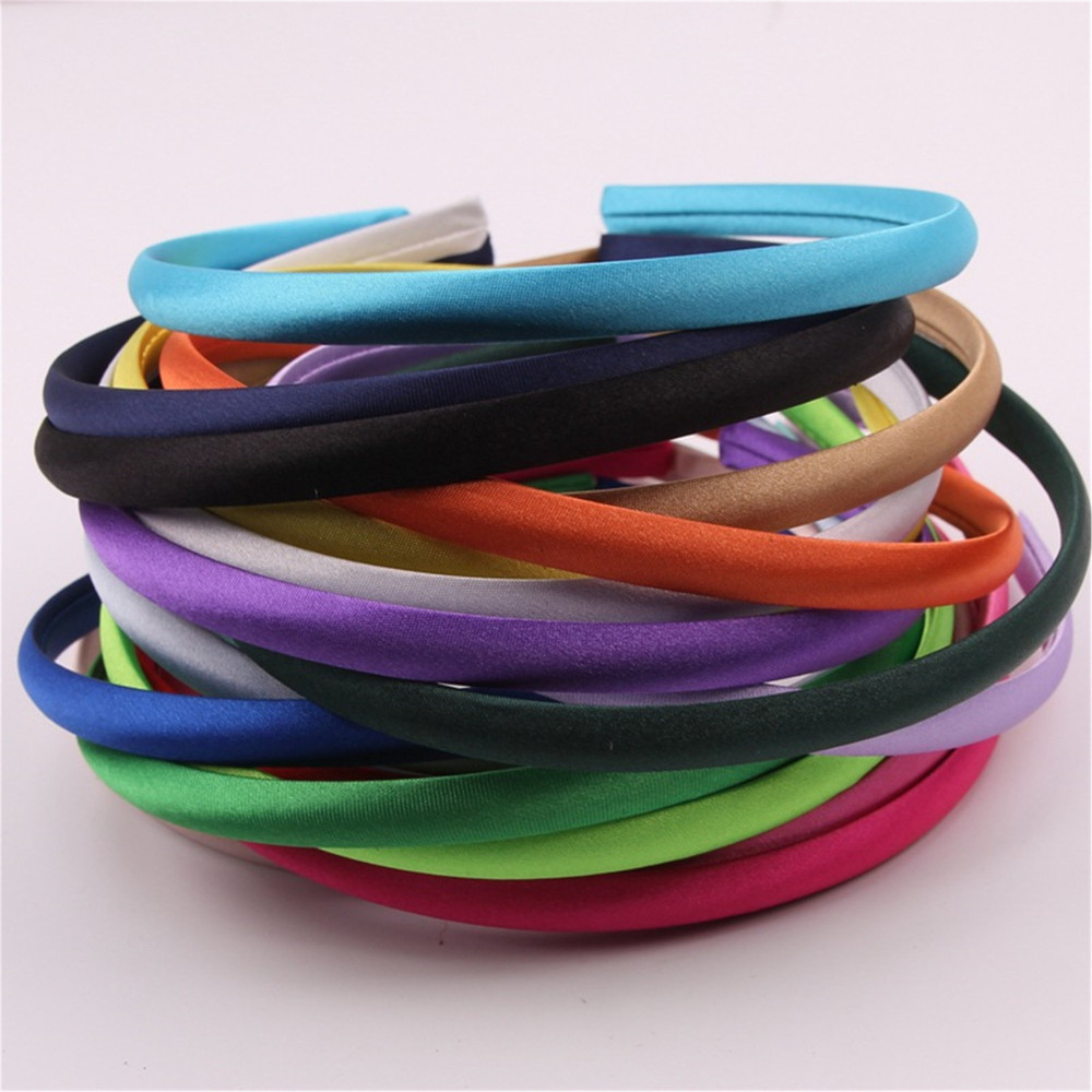 RL-AB11 1 cm Padded Velvet Alice Headbands 5 Pieces