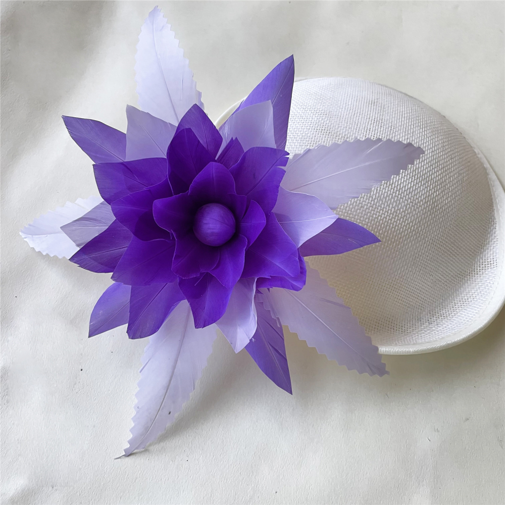 RB116 Feather Mount Goose Feather Millinery Fascinators Hat Handcraft Headress