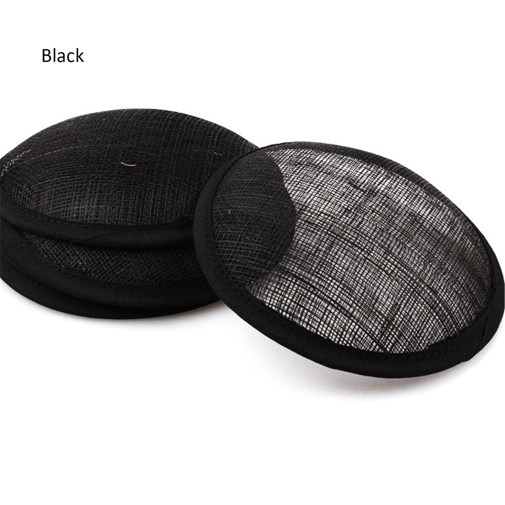 HBM009 Round Sinamay Hat Base for Fascinator Millinery 5.3"
