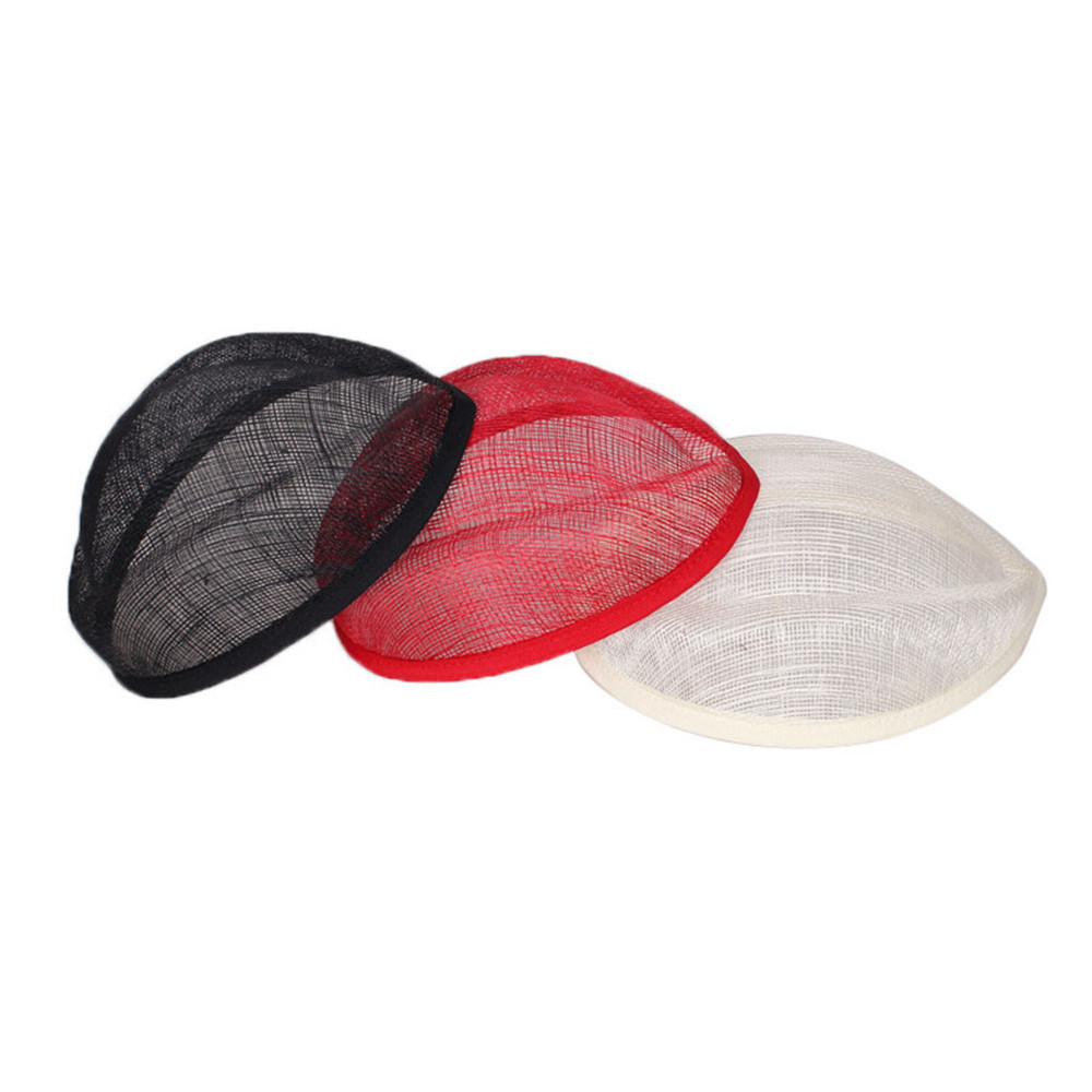 HBM003 Round Sinamay Hat Base for Fascinator Millinery 11.8"