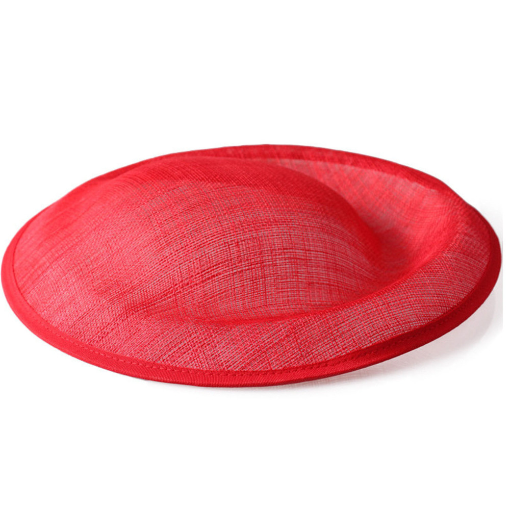 HBM002 Round Sinamay Hat Base for Fascinator Millinery 11.8"