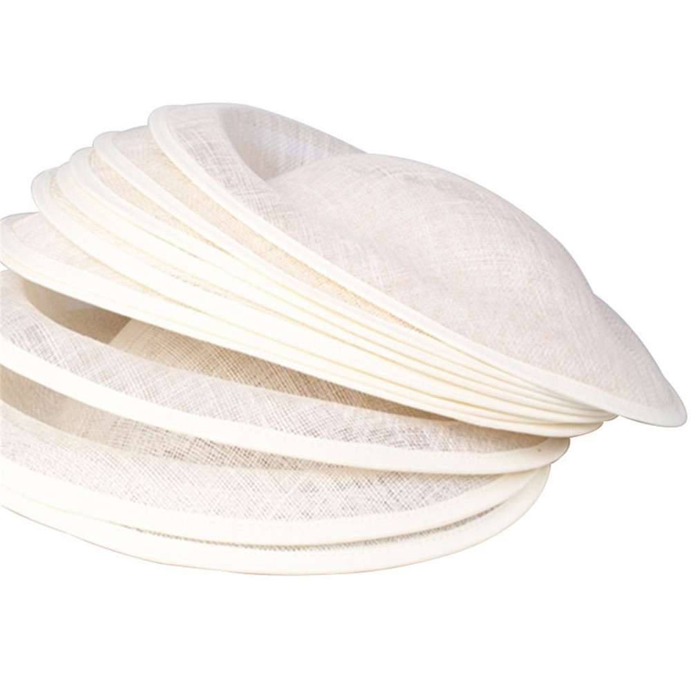 HBM002 Round Sinamay Hat Base for Fascinator Millinery 11.8"