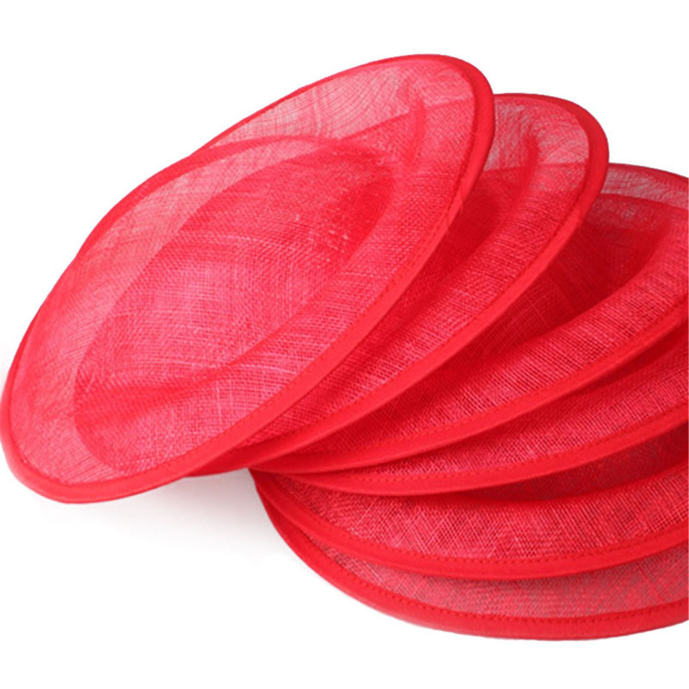 HBM002 Round Sinamay Hat Base for Fascinator Millinery 11.8"
